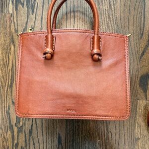 Fossil Women's Brown Leather Satchel